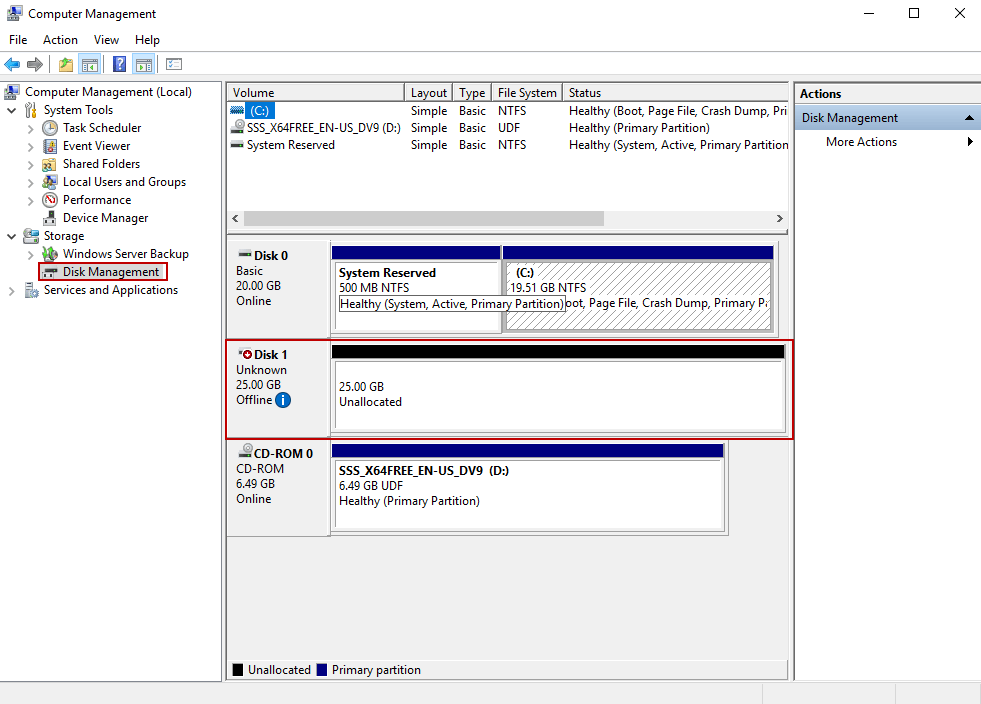How to configure an iSCSI initiator on Windows Server 2016