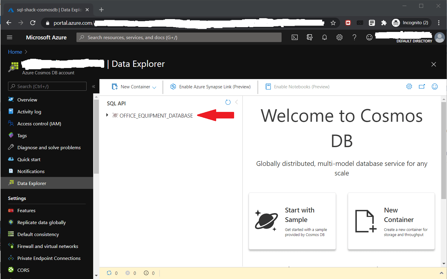 Link an Azure Cosmos DB into a SQL Server Stored Procedure