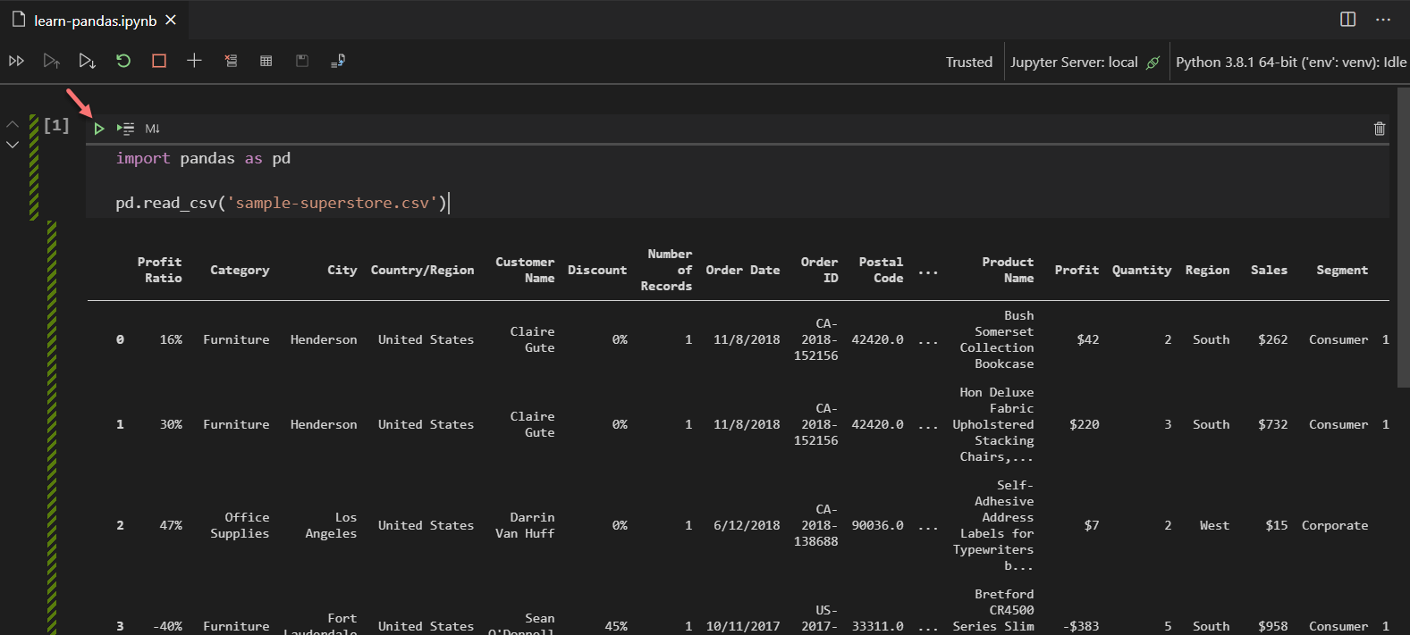 Working with Pandas Dataframes in Python