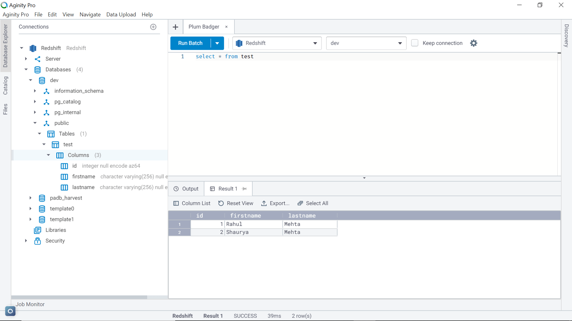 Import data into Azure SQL database from AWS Redshift