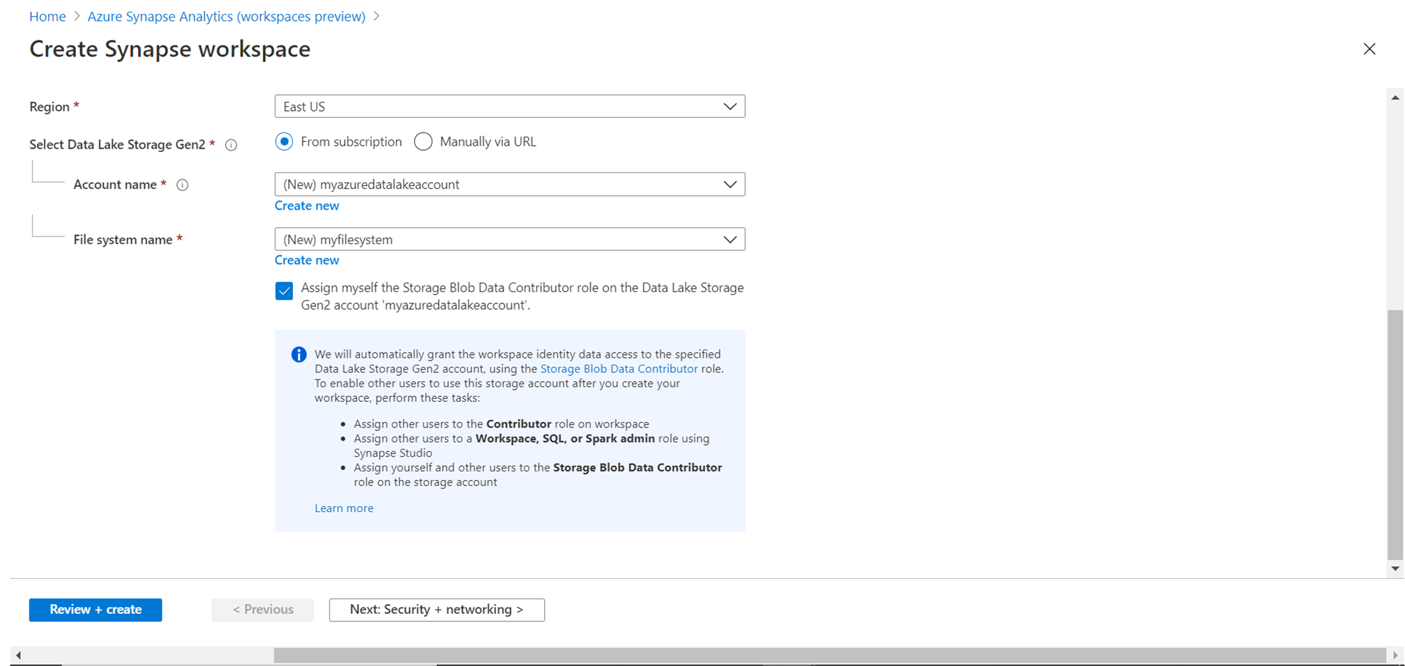 Creating Azure Synapse Analytics Workspaces
