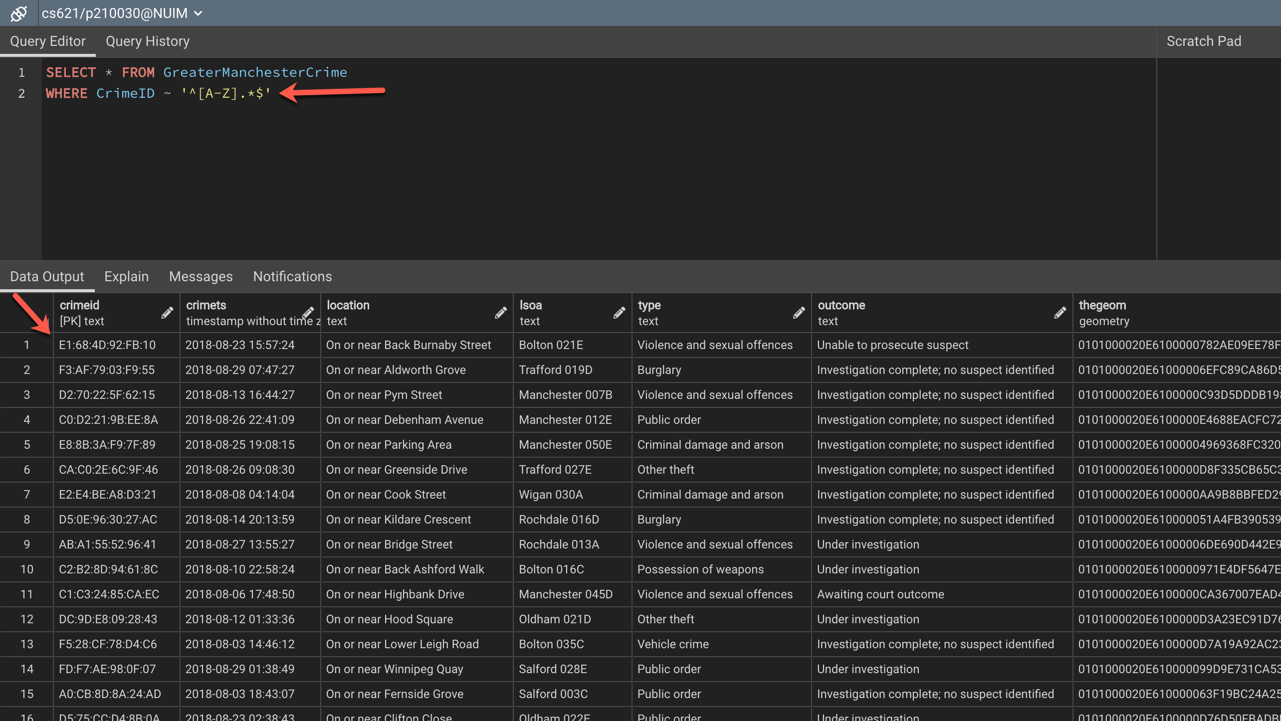 Working with Regular Expressions in PostgreSQL