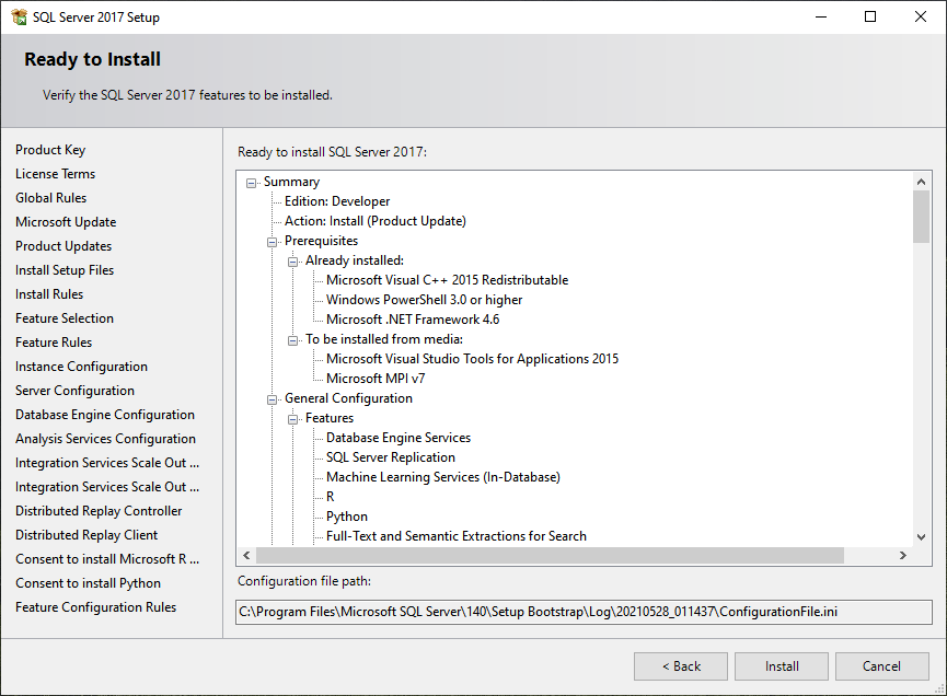How to install SQL Server developer edition
