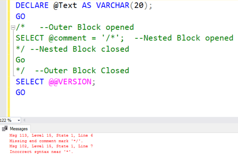 An overview of SQL Comments