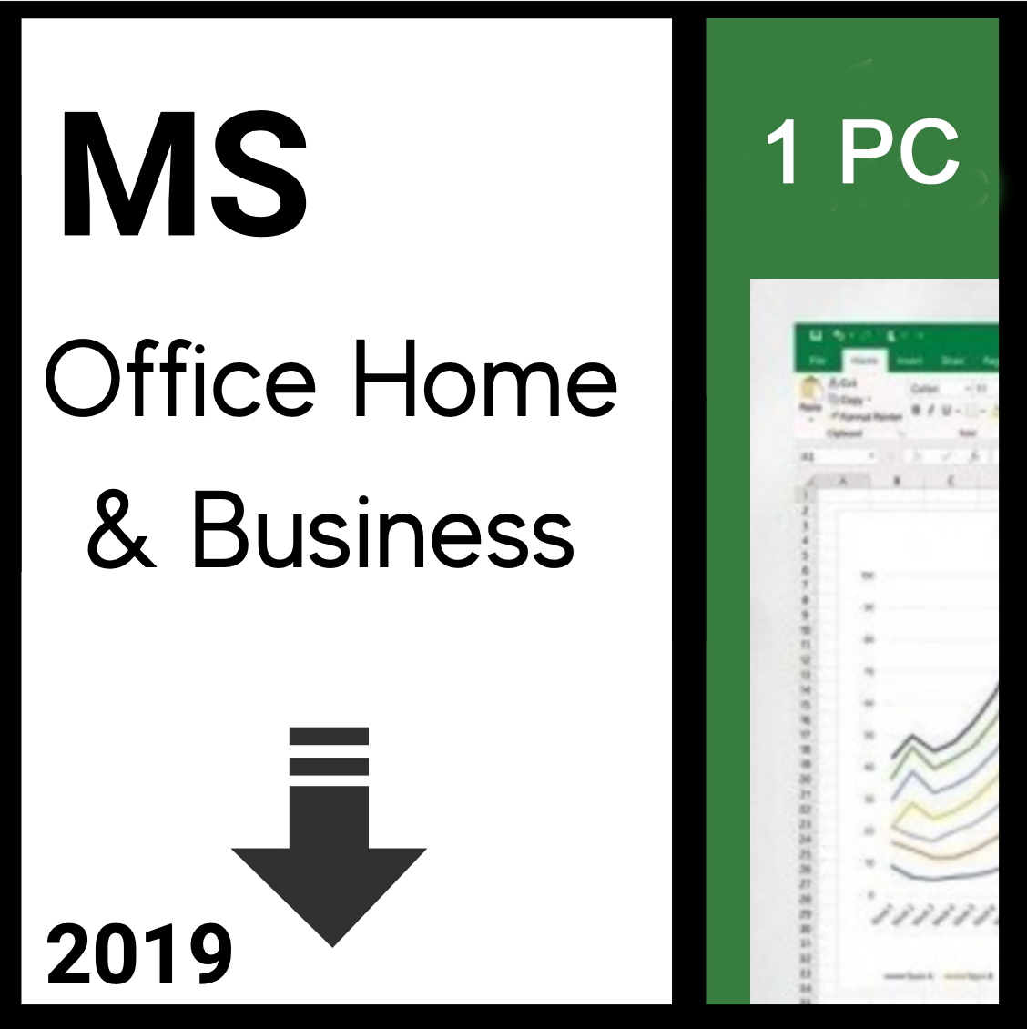 MS Office Home & Business 2019 32bit/x64 1PC user license Download