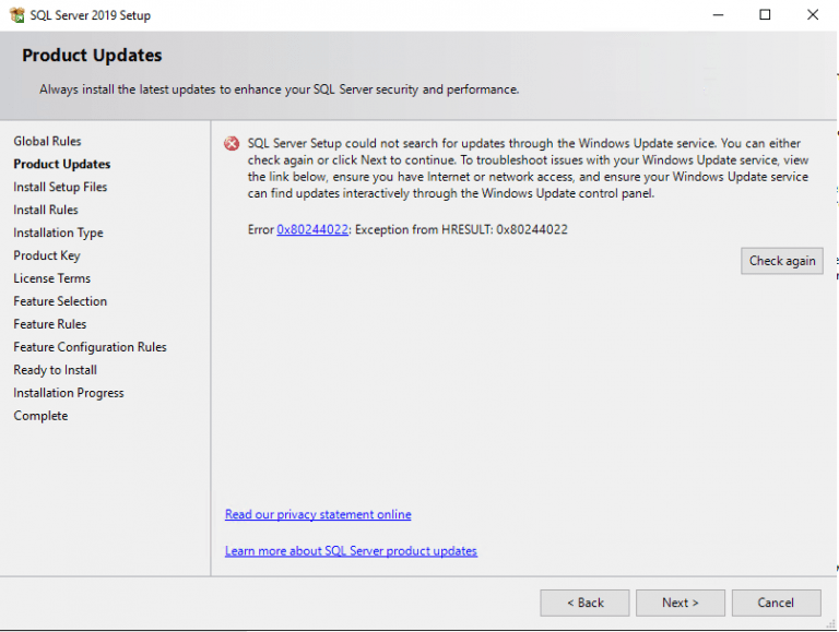 MS SQL Server 2019 Installation Guide basic settings and
