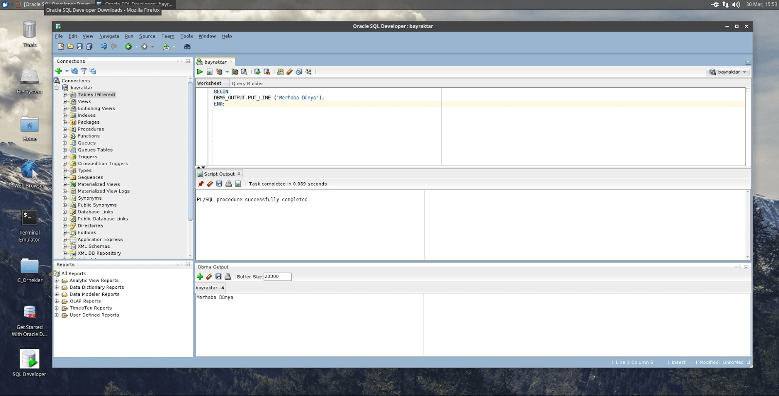 Oracle OPEN operator