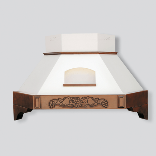 Prodotto K149/A CAPPA AD ANGOLO MOD. MELANY 103 X 103 CM. CONO