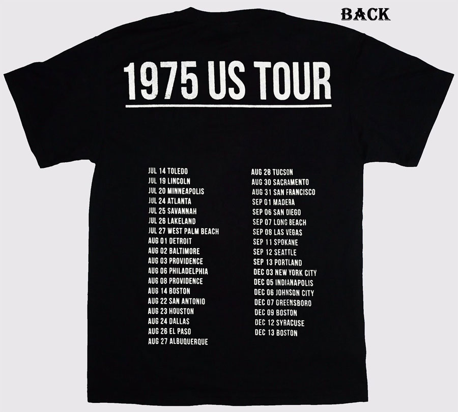Black Sabbath 1975 US Tour English Heavy Metal Band TShirt