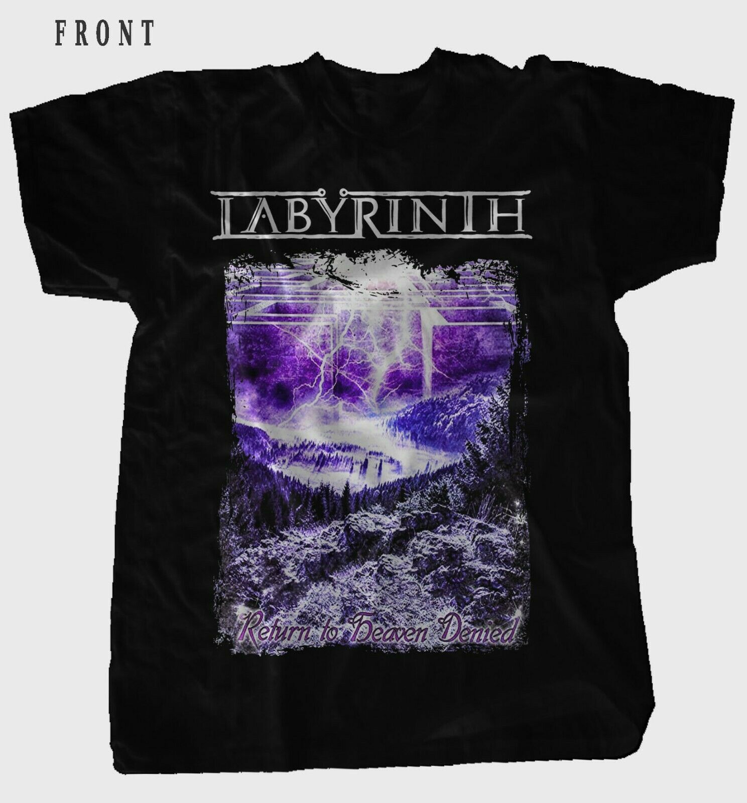 Labyrinth Return to Heaven Denied Italian Power Metal Band TShirt