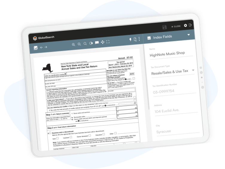 Digital Tax Records Storage Tax Document Management Software ECM for Tax Records