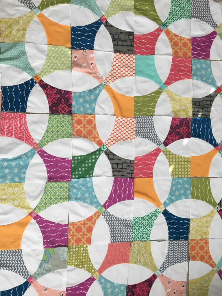 Scrappy Flowering Snowball Quilt