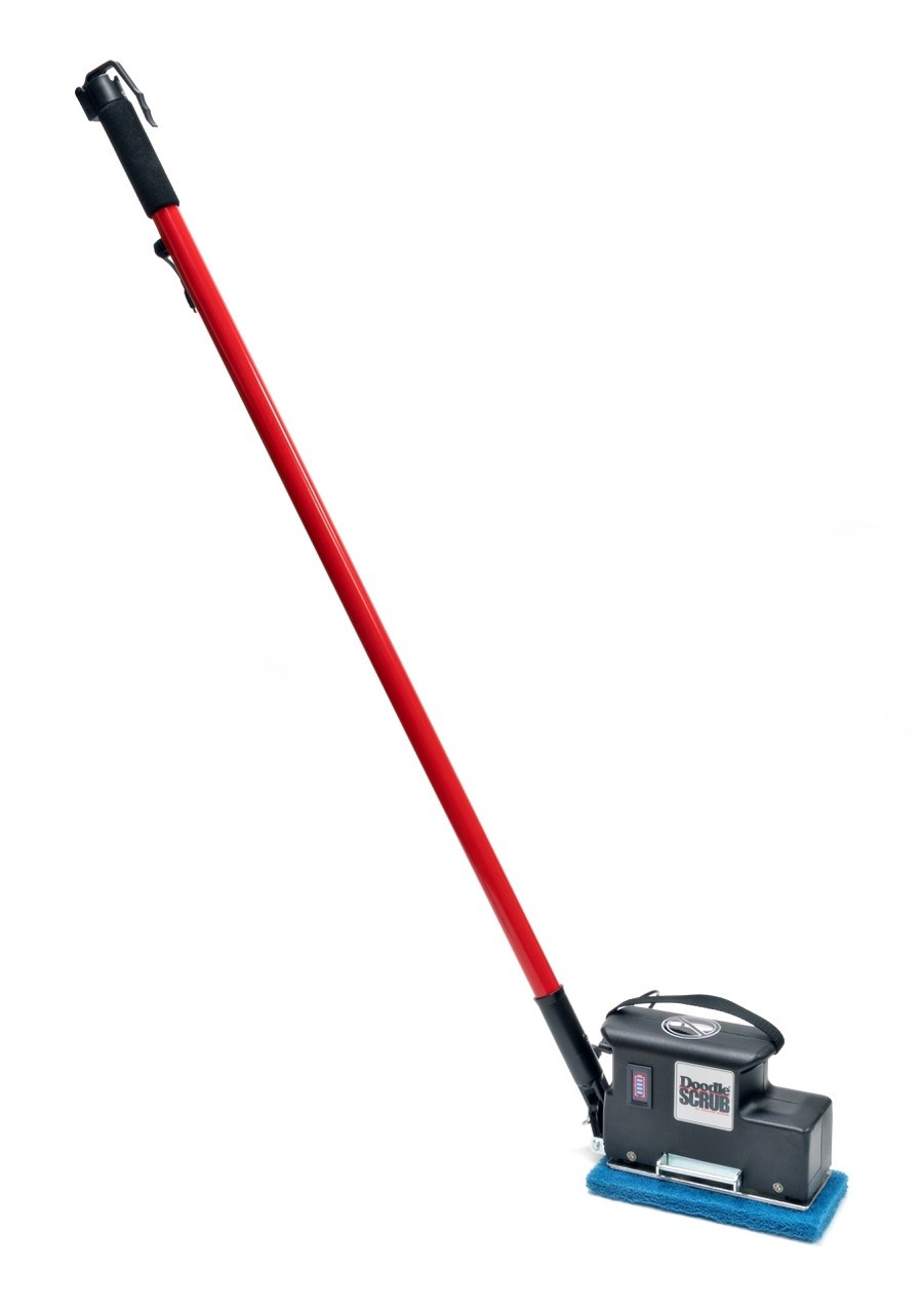 Battery Powered Floor Scrubber, Cordless Cleaner Doodle Batt Scrub