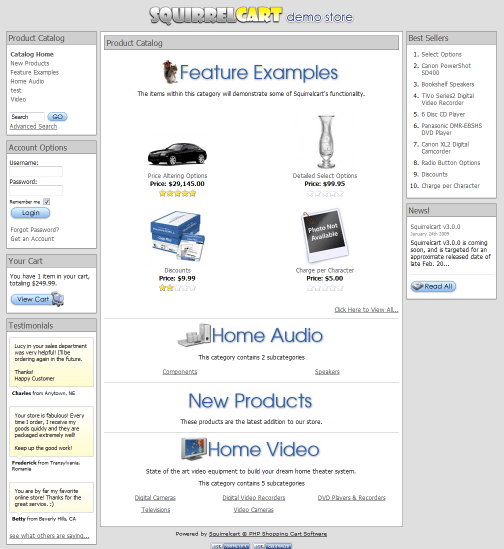 Storefront Main Template