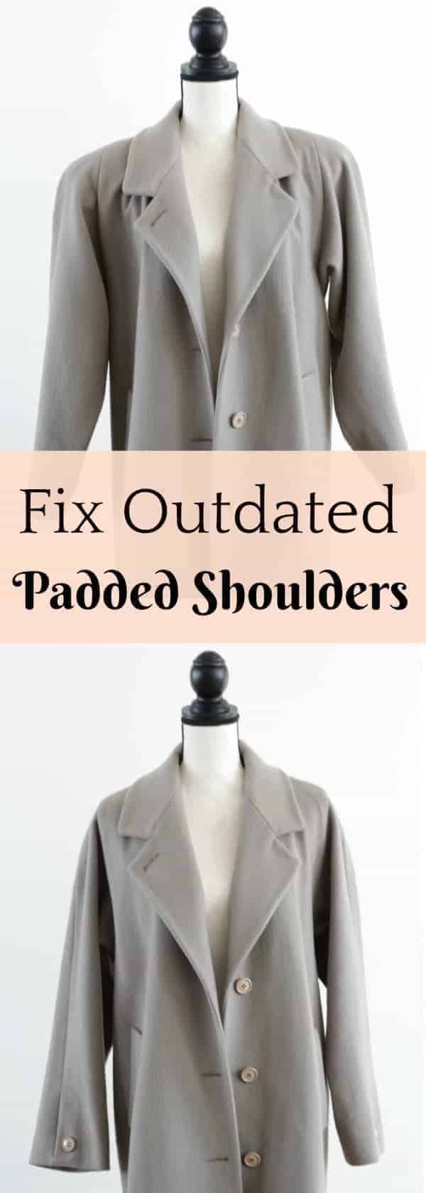 Fix Outdated Padded Shoulders and Bring New Life to Vintage Coats!