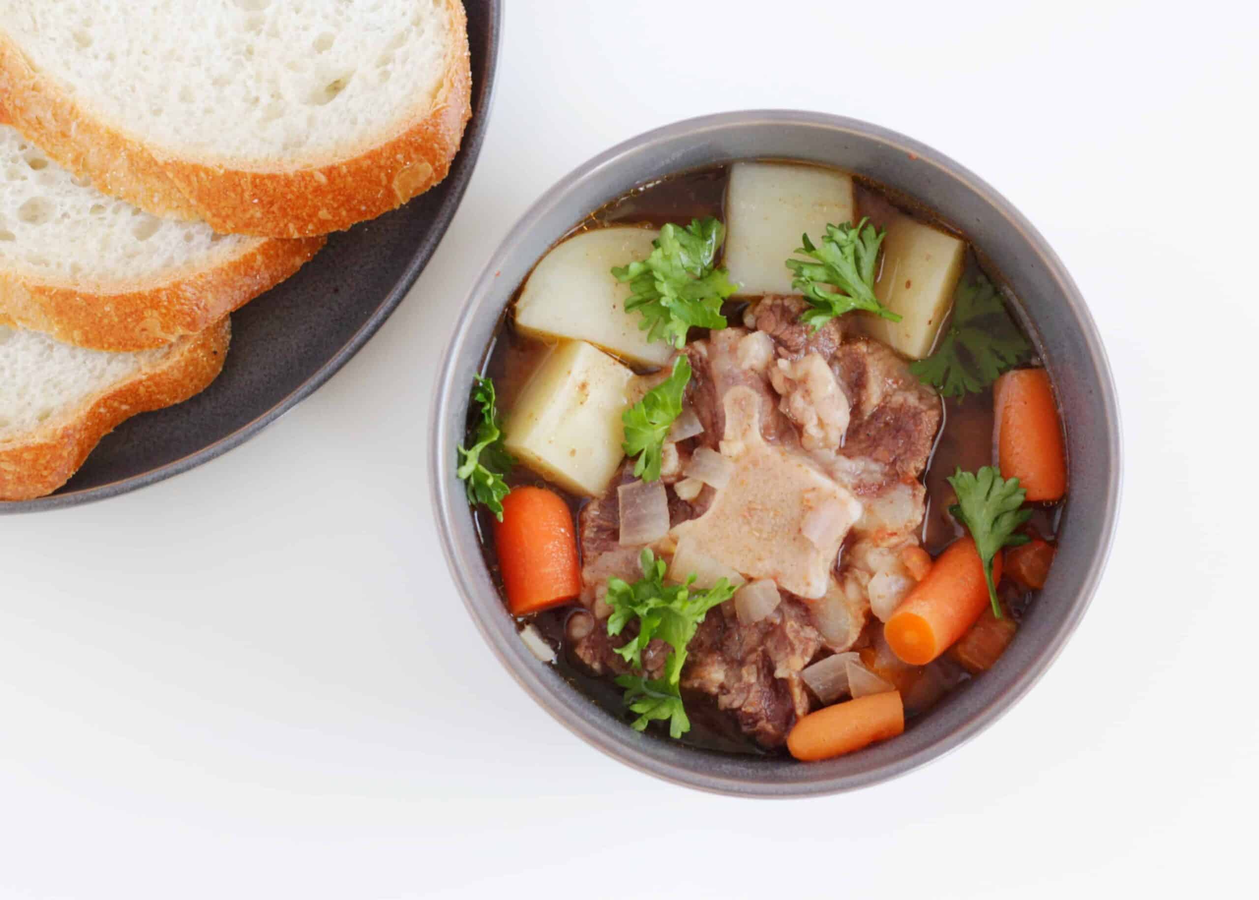 This Simple Slow Cooker Oxtail Soup is Hearty and Tender!