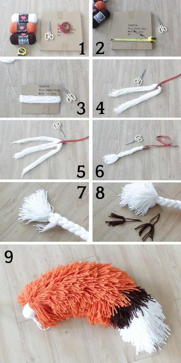 How to Make a Fox Tail Out of Yarn [With Pictures]