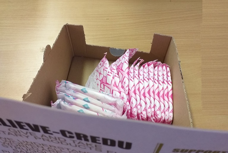 Give and Take Sanitary Product Boxes SRCDC
