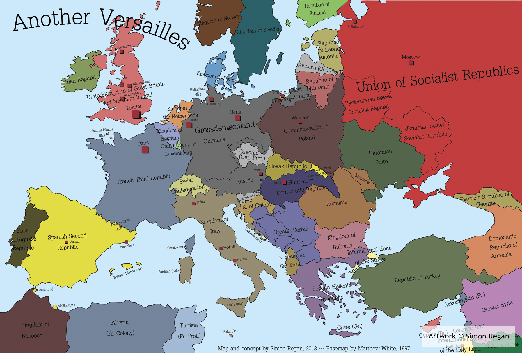 Alternate Outcomes of WWI / German Plans (with maps)