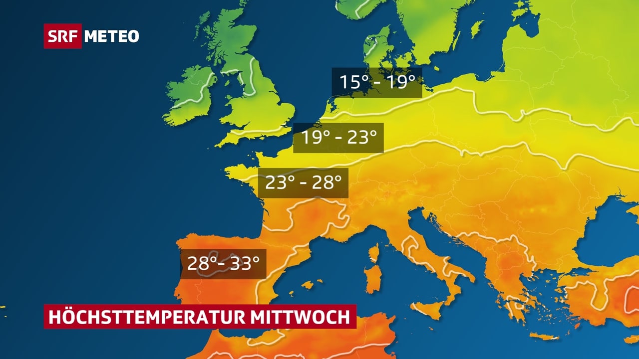 MeteoStories Europaweit heissester August Meteo SRF