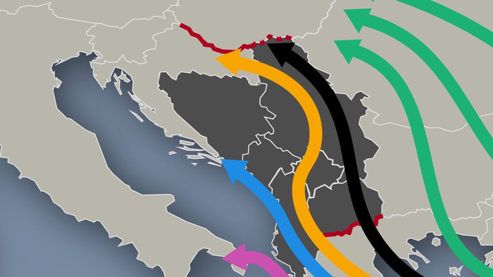 Balkanrouten Flüchtlingsrouten auf dem Balkan News SRF