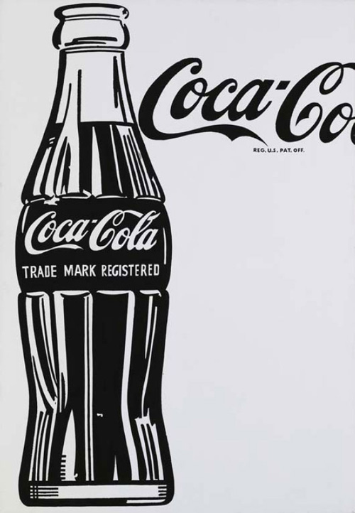 CocaCola bottle by Andy Warhol painted in 1962 at Srta. Jara Modern Living