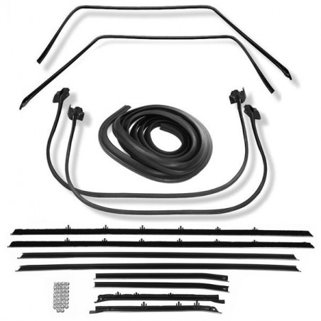 1962-1964 Nova Sedan Deluxe Weatherstrip Kit Standard Felts