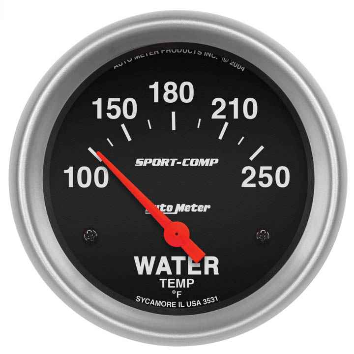 AutoMeter 25/8in. Water Temperature Gauge, 100250F,