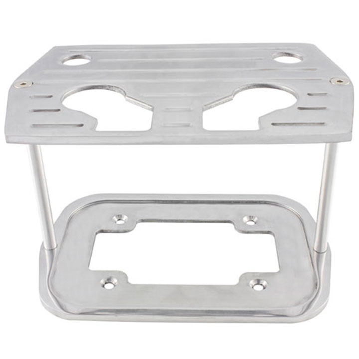 Ball Milled Billet Aluminum Battery Tray For Optima Group 34/78 Top