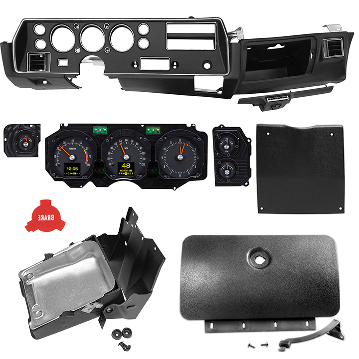 19701972 Chevrolet Super Sport Dash Conversion Kit with Dakota Digital