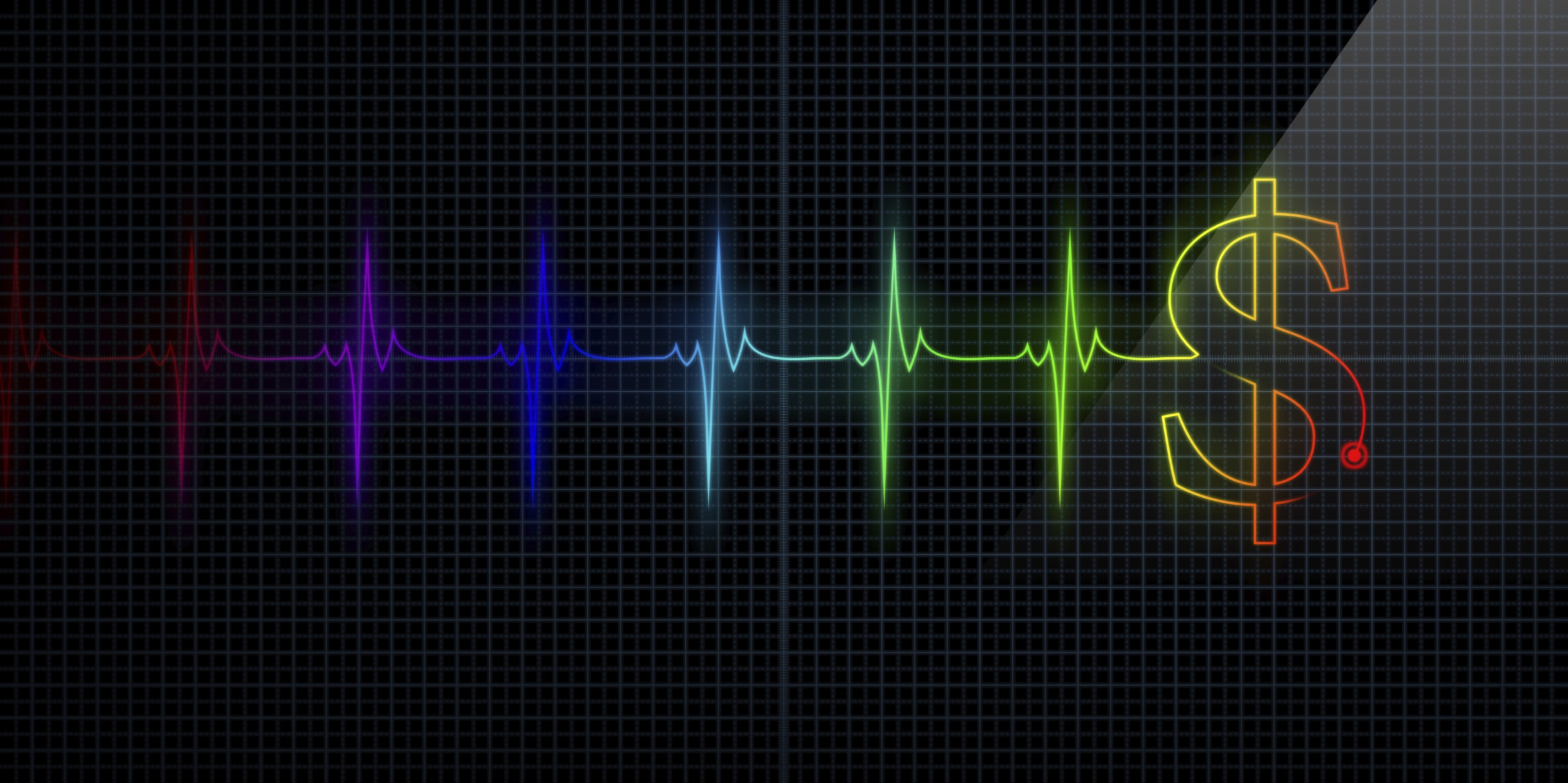 Colorful Heartbeat Monitor with Dollar Sol Schwartz