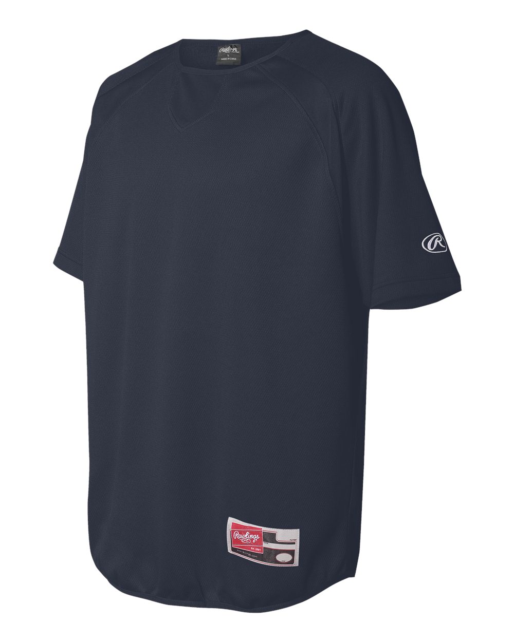 Rawlings Mens S3XL Short Sleeve Flatback Mesh Baseball Pullover Shirt