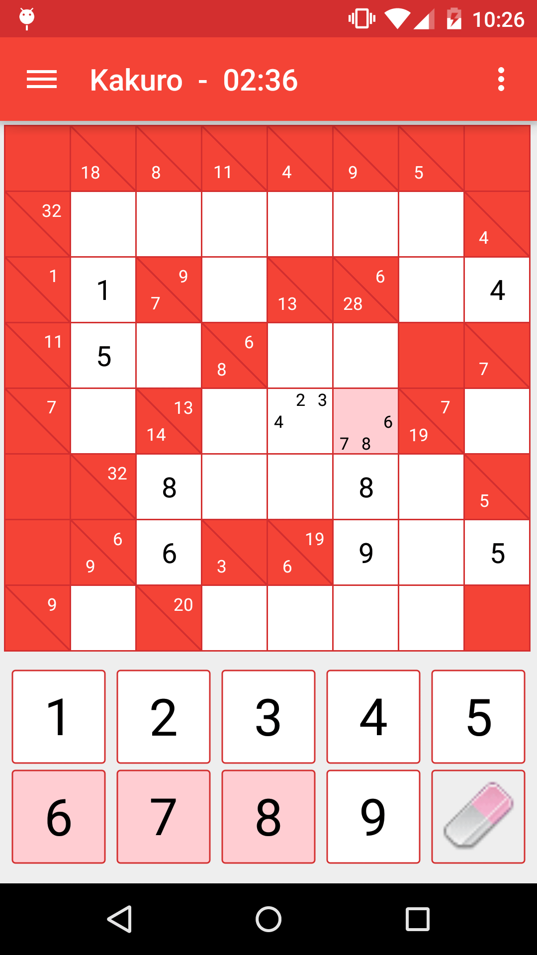 Bored by Sudoku puzzles ? Challenge your brain with Kakuro Cross Sums
