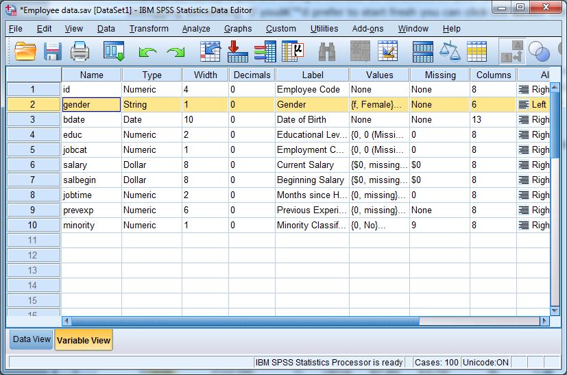 Spss For The Classroom: The Basics