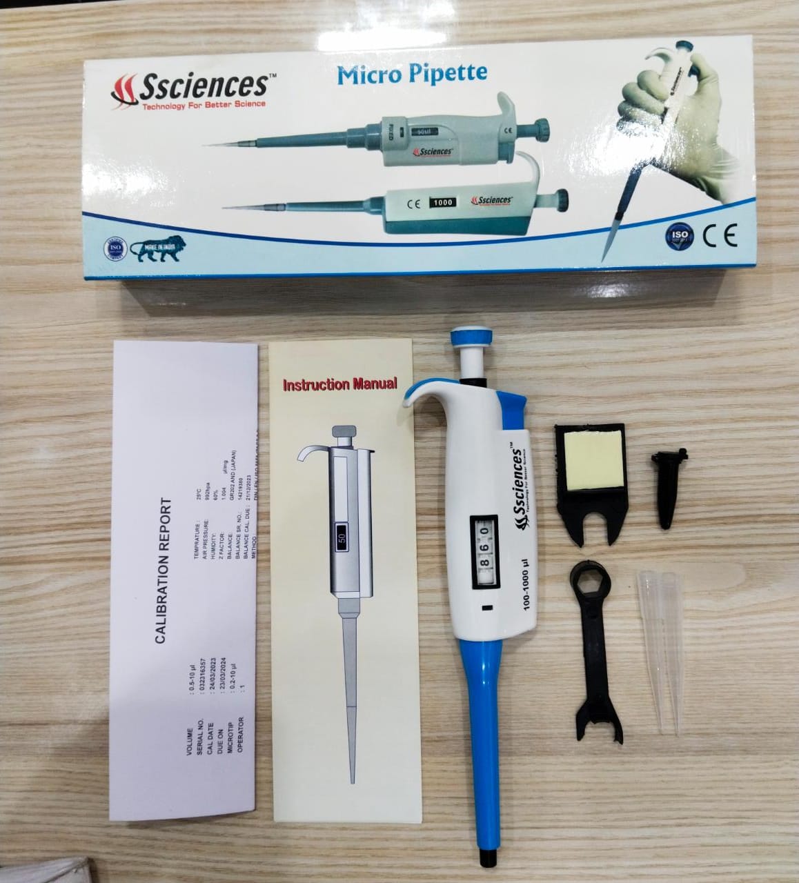 MICROPIPETTE FULLY AUTOCLAVABLE (SCIENCE PREMIUM) 4 DIGIT