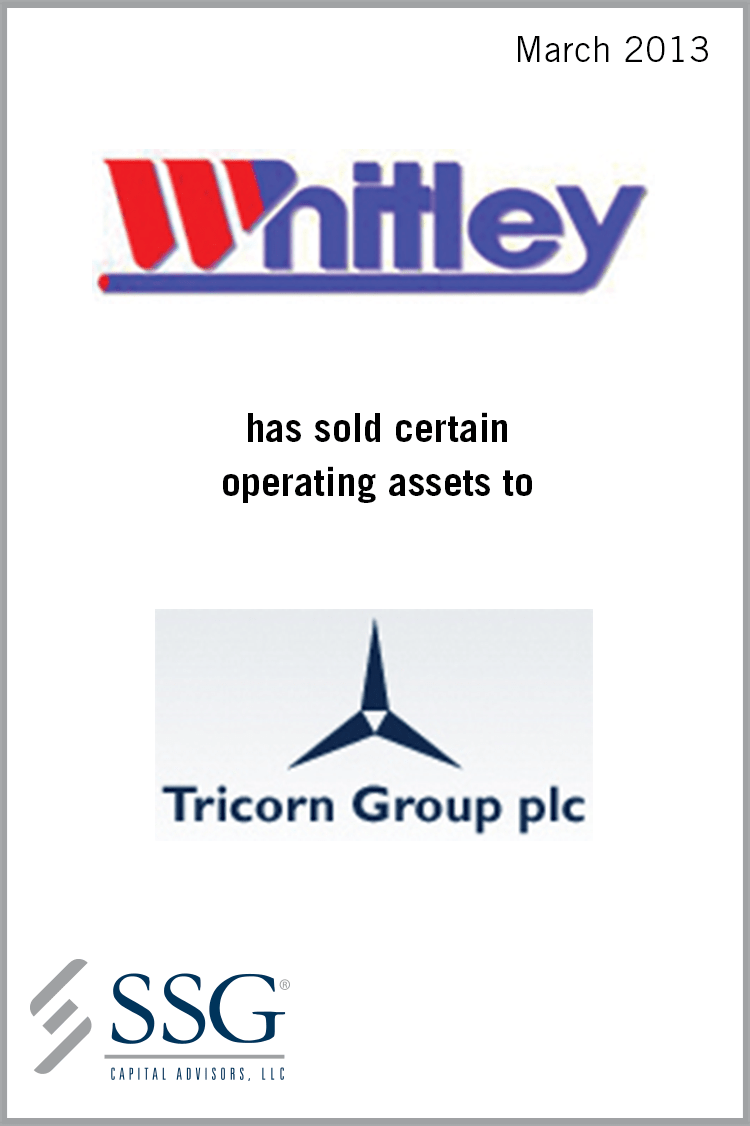 Whitley Products, Inc. SSG Capital Advisors, LLC