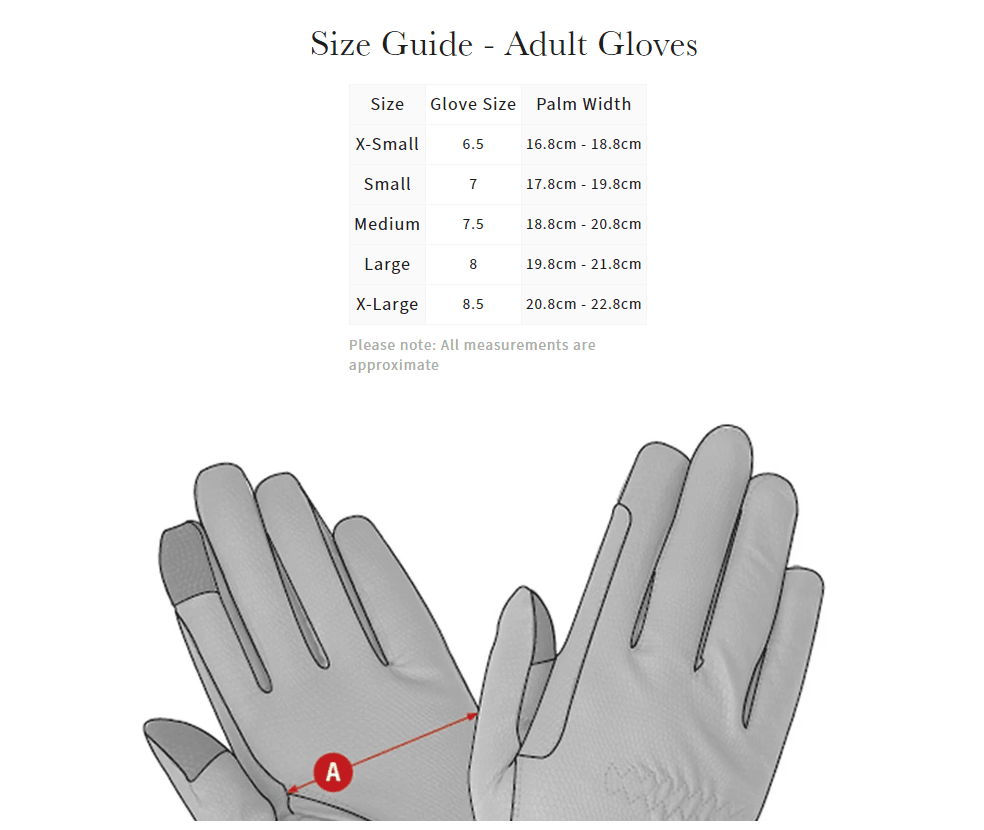 LeMieux® Pro Touch Classic Riding Glove Black Schneiders