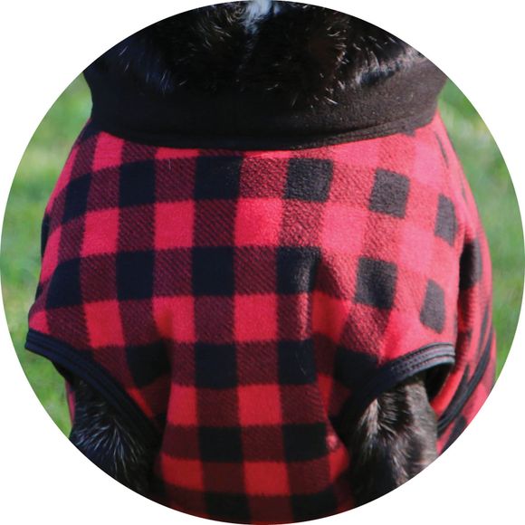 DuraTech® Buffalo Plaid Fleece Dog Coat Schneiders Saddlery