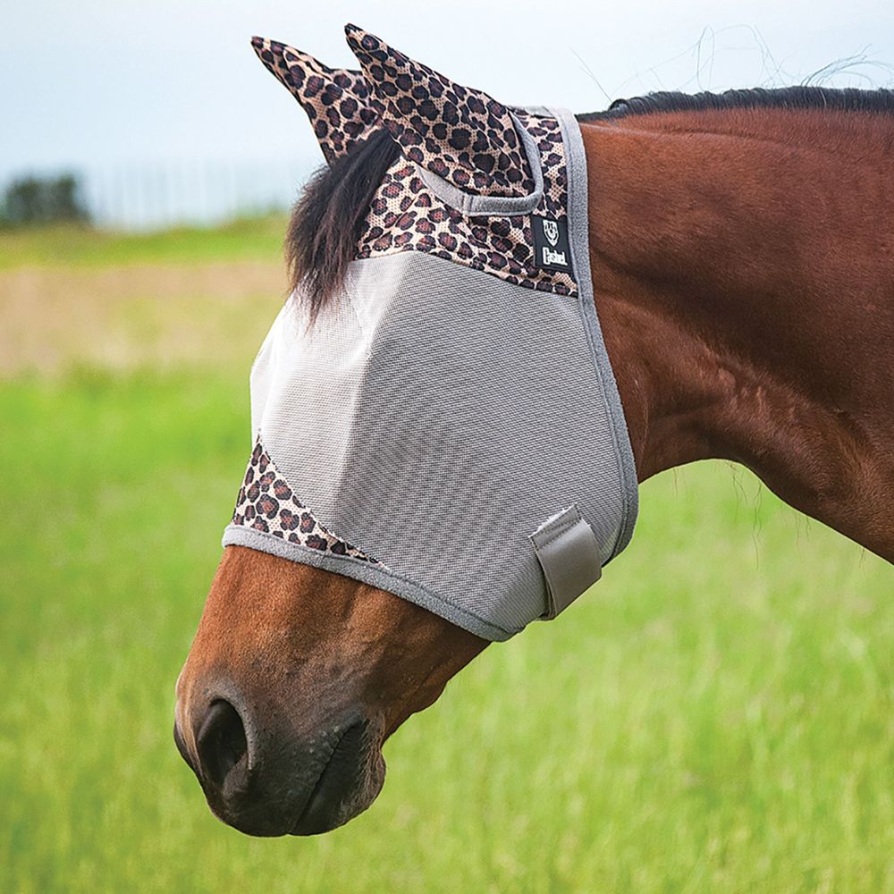 Cashel Leopard Print Fly Mask with Ears Schneiders Saddlery