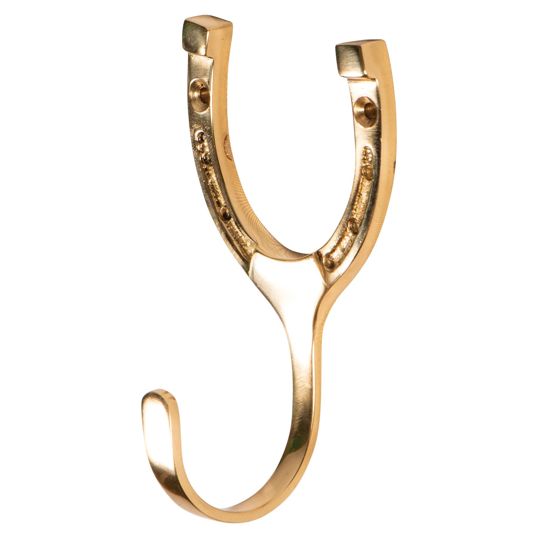 Small Brass Horseshoe Hook Schneiders Saddlery