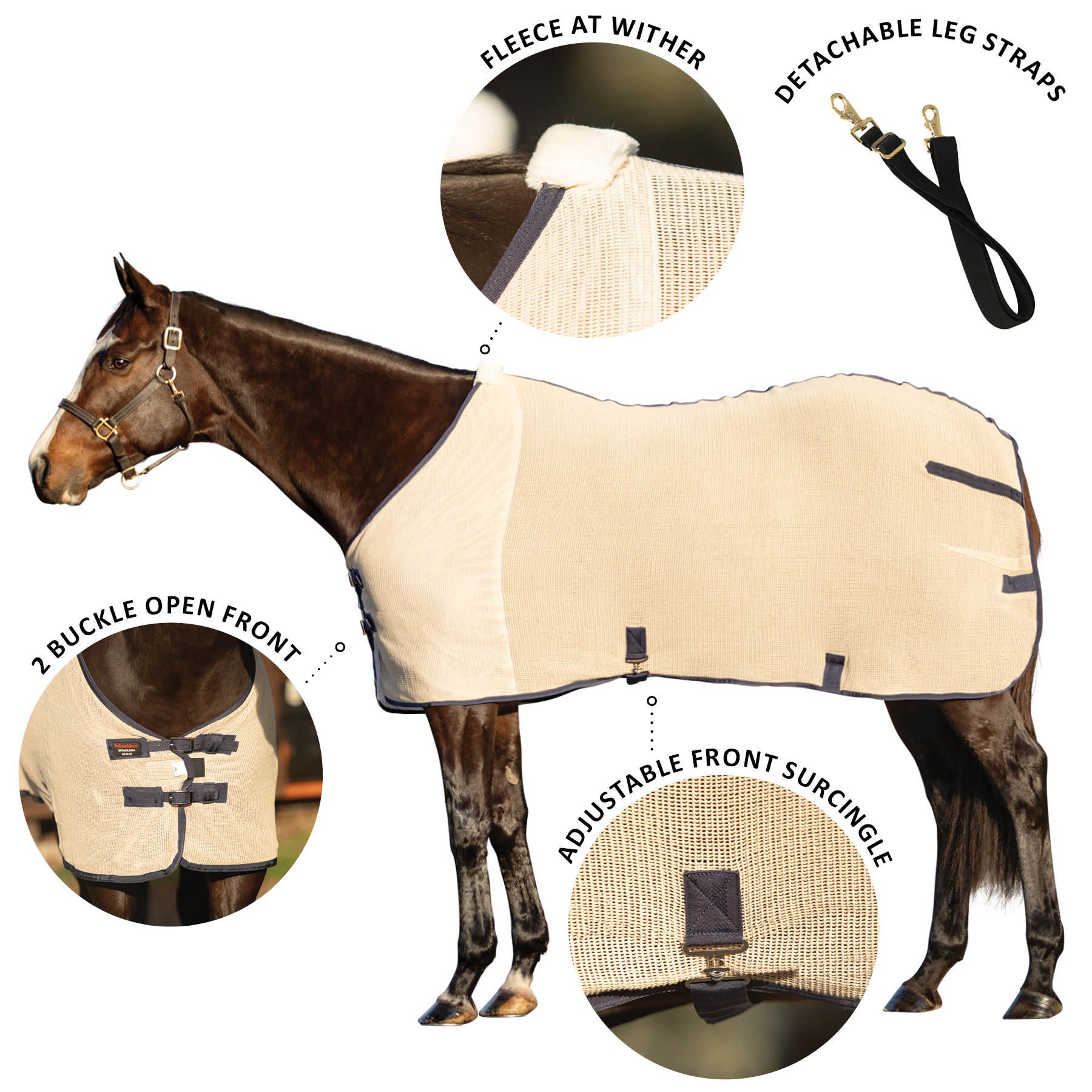 DuraTech® Irish Knit AntiSweat Stable Sheet Schneiders Saddlery