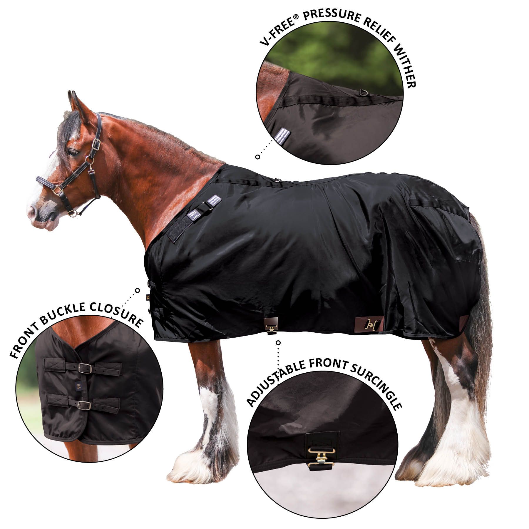 AdjustaFit® Big Fella DuraNylon® Draft Sheet Open Front