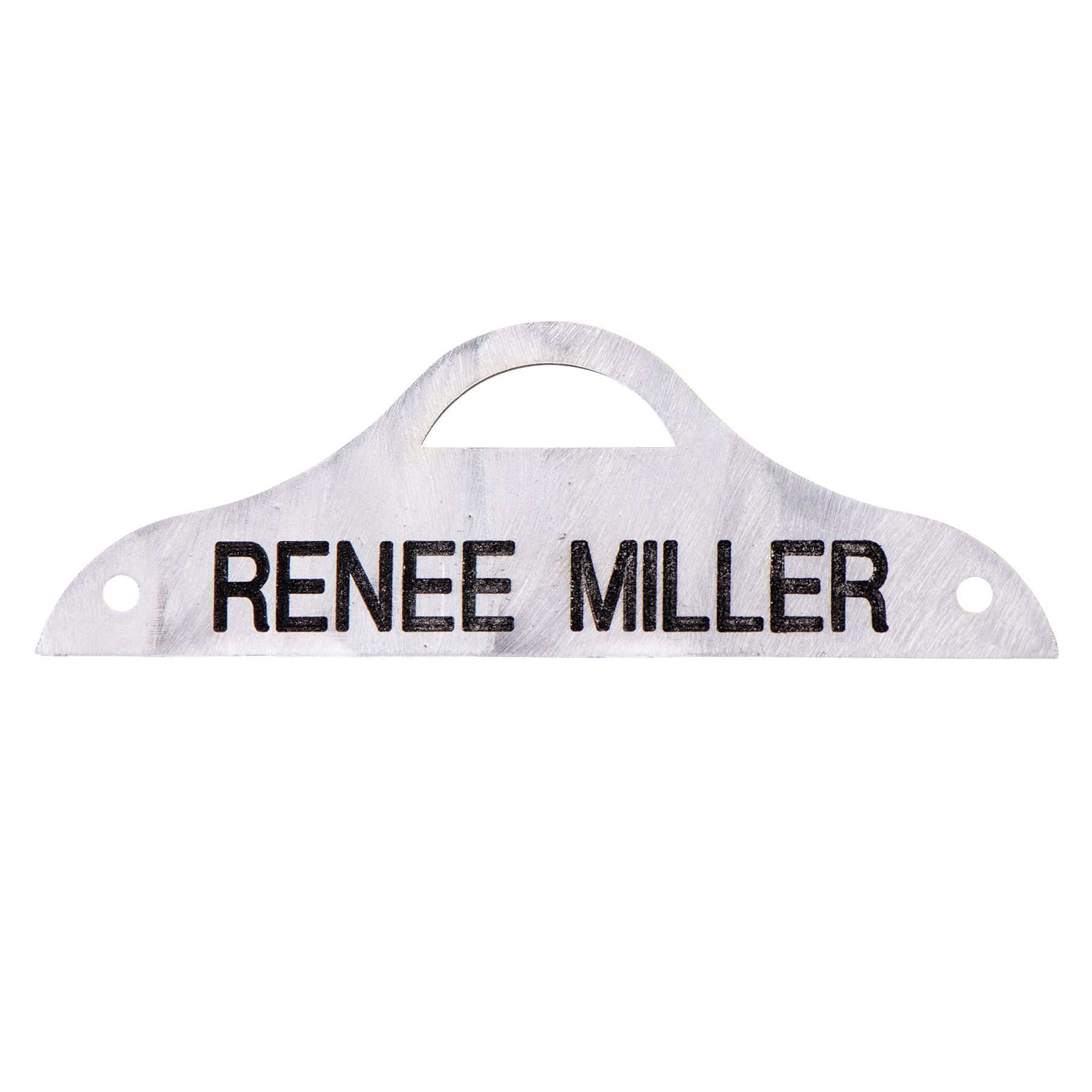 Scalloped Saddle Name Plate Schneiders Saddlery