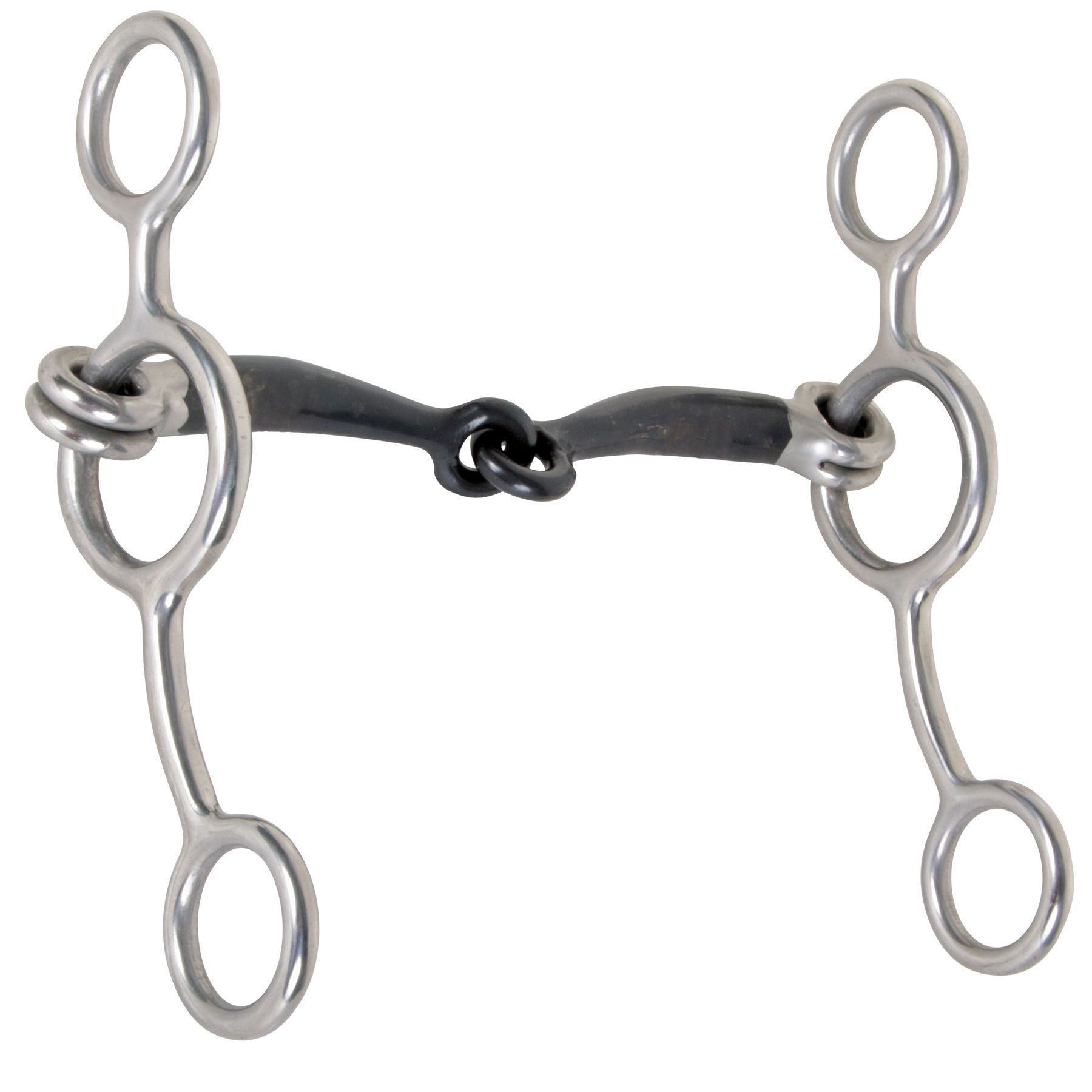 FES Swept Back Junior Cow Horse Western Snaffle Bit Schneiders Saddlery