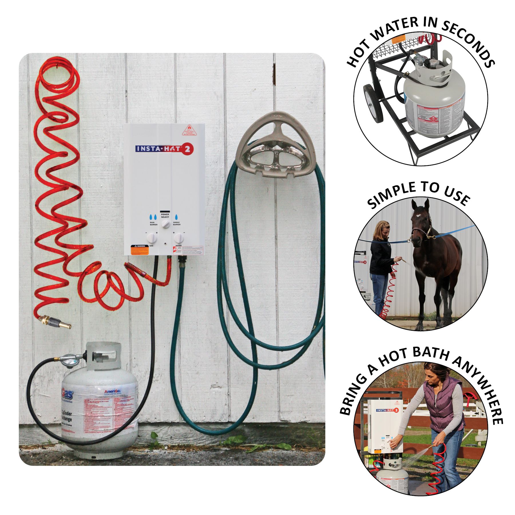 InstaHot® 2 Portable Horse Washing System Schneiders Saddlery