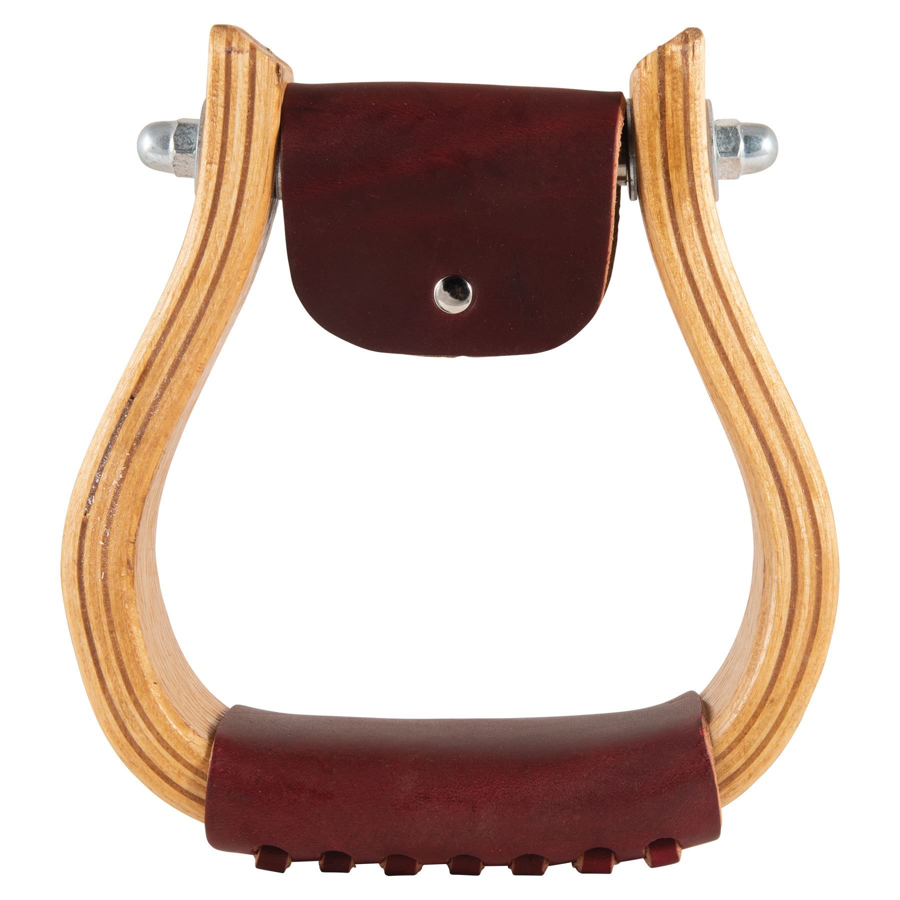 Handmade luxury oak wooden western stirrups 5"