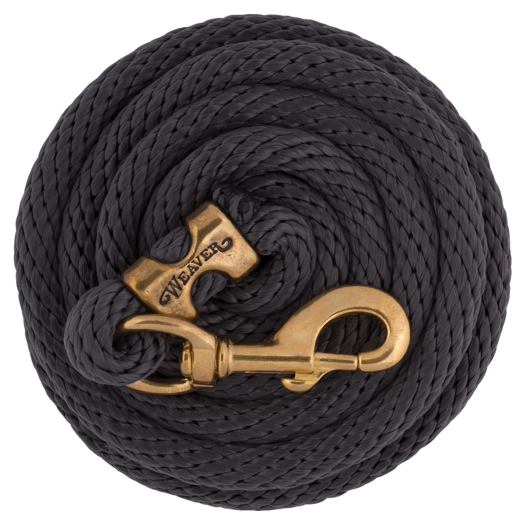Weaver Poly Lead Rope with Solid Brass Snap Schneiders Saddlery