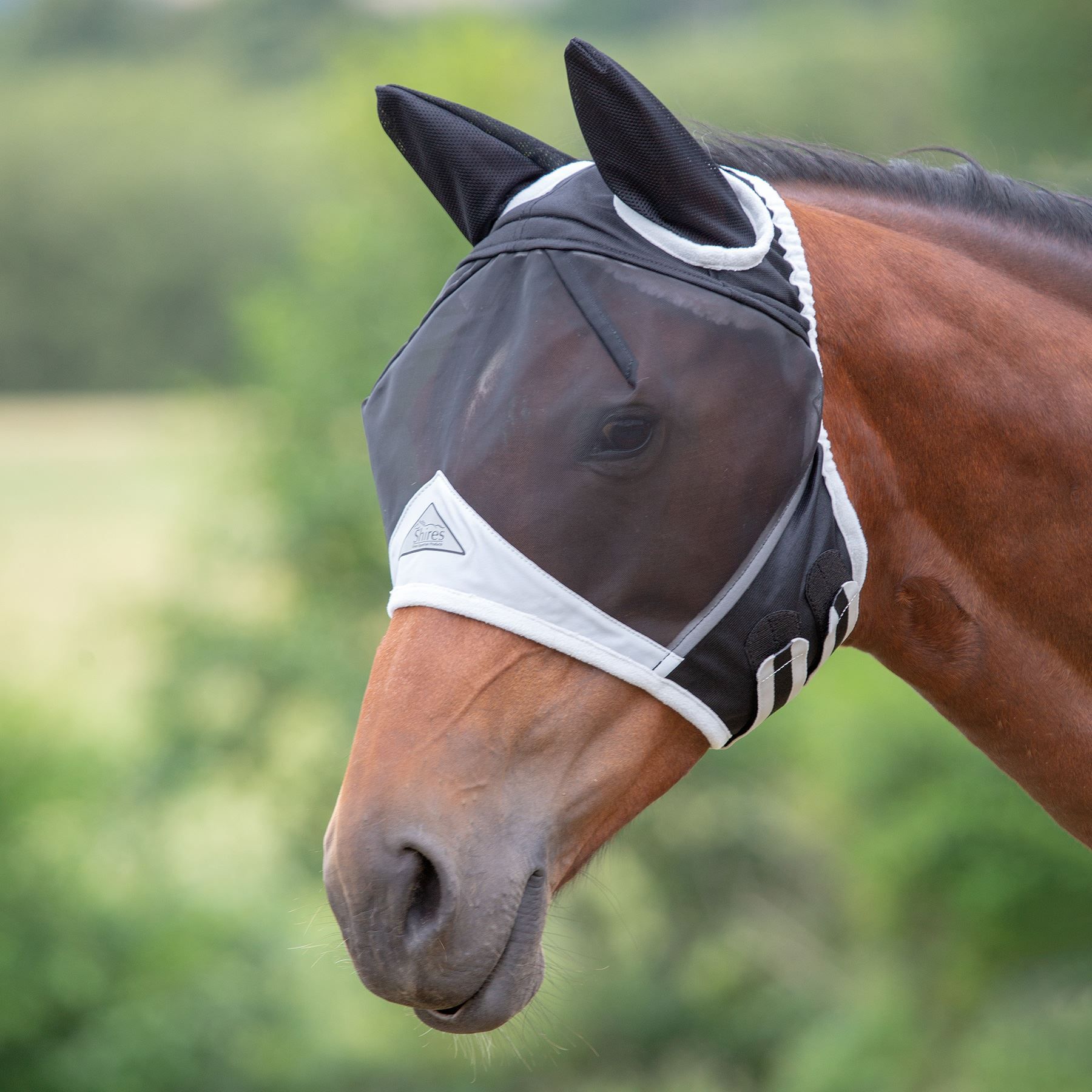 Shires Fine Mesh Fly Mask with Ears Schneiders Saddlery