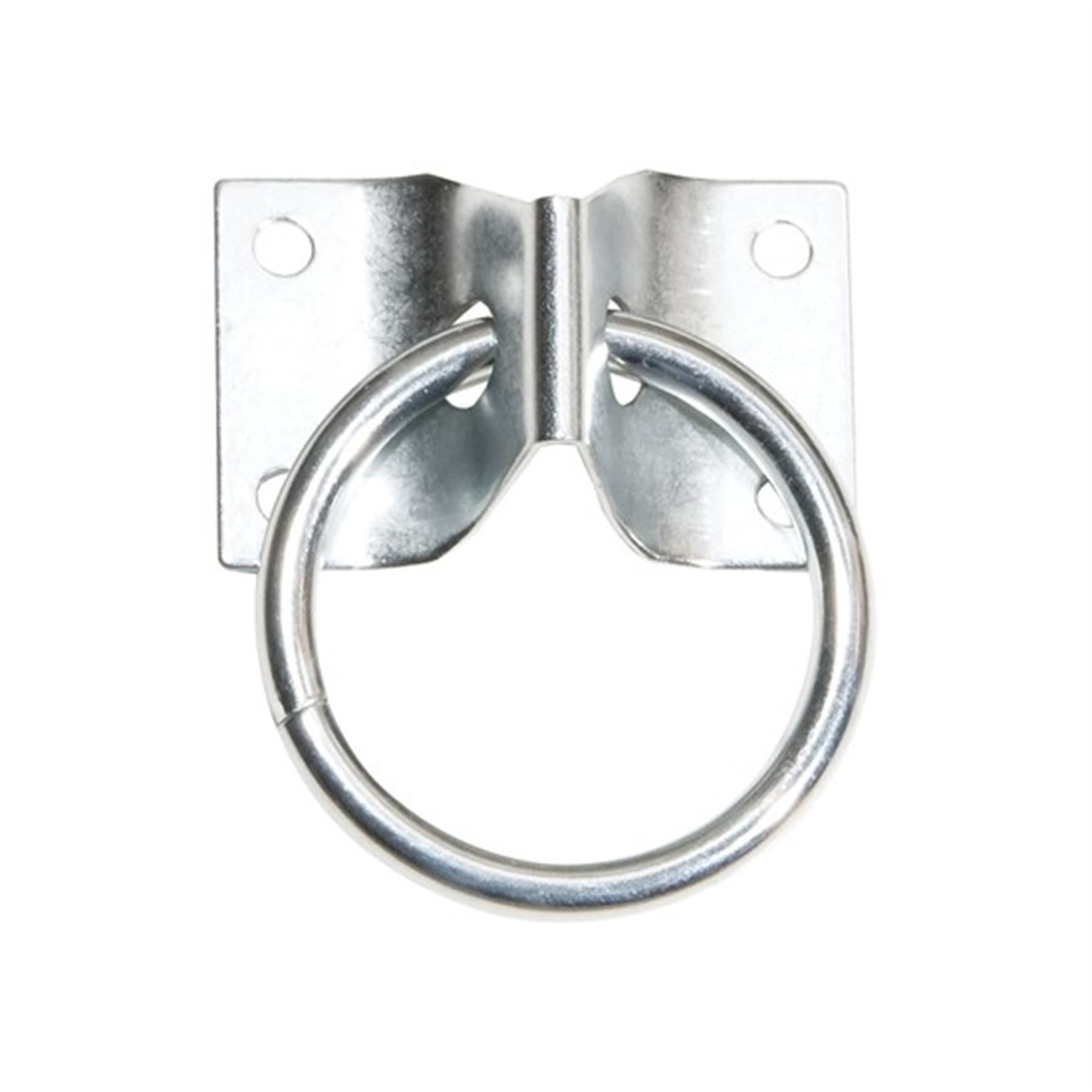 Cross Tie Ring Nickel Plate 2" in Stable at Schneider Saddlery