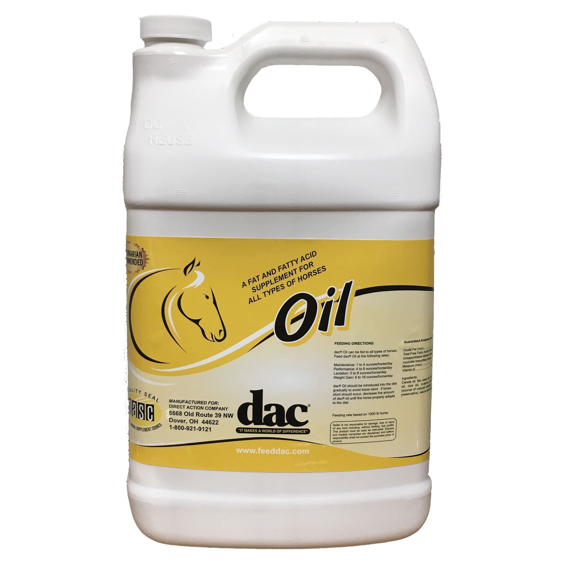 dac® Oil in Skin & Coat Supplements at Schneider Saddlery